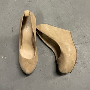 Aldo Tan Suede Wedge